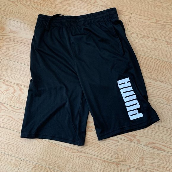 Boys Puma Nike Black Grey Gym Casual Shorts Size XXL - Picture 2 of 6